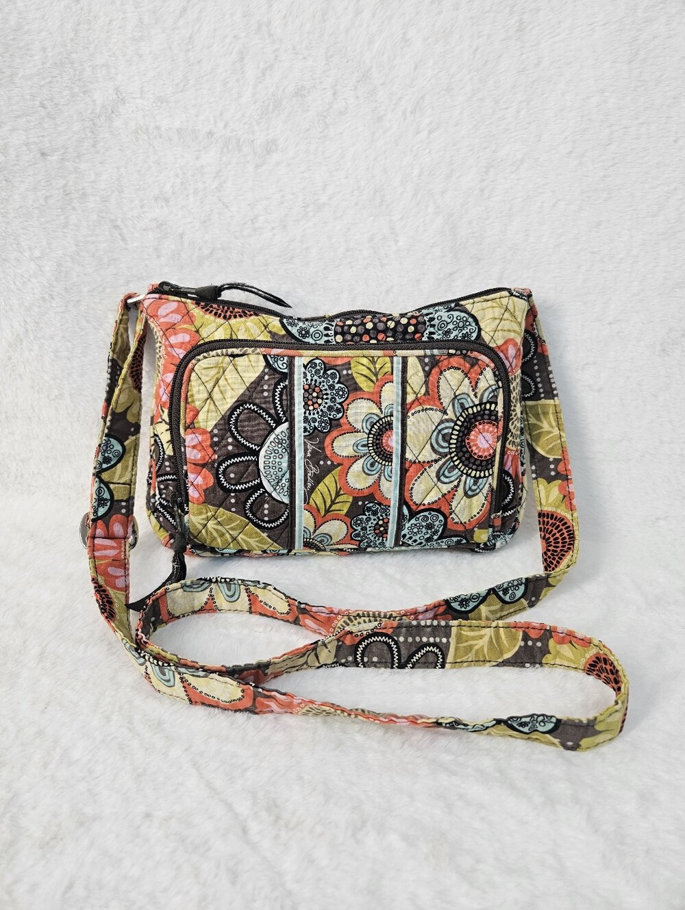 Vera Bradley Little Hipster Crossbody Bag bag in the "Flower Shower" pattern